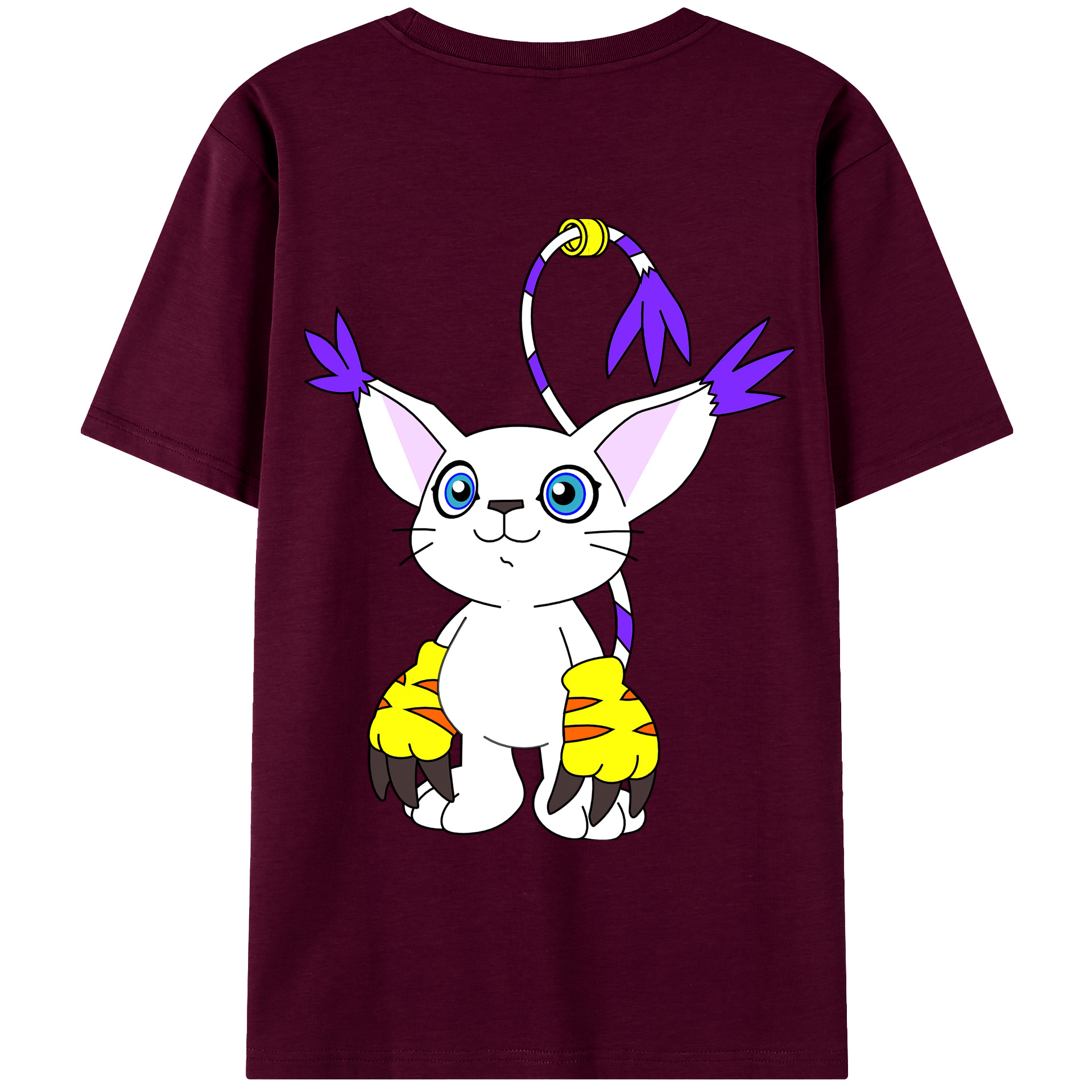 （画像用） Digimon デジタルモンスター/デジモン レディース半袖Tシャツ(バックプリント)
